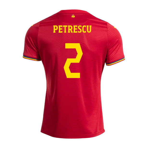 2025-2026 Romania Away Shirt (Petrescu 2)-SoccerKits Hub | Buy Soccer Jerseys Online